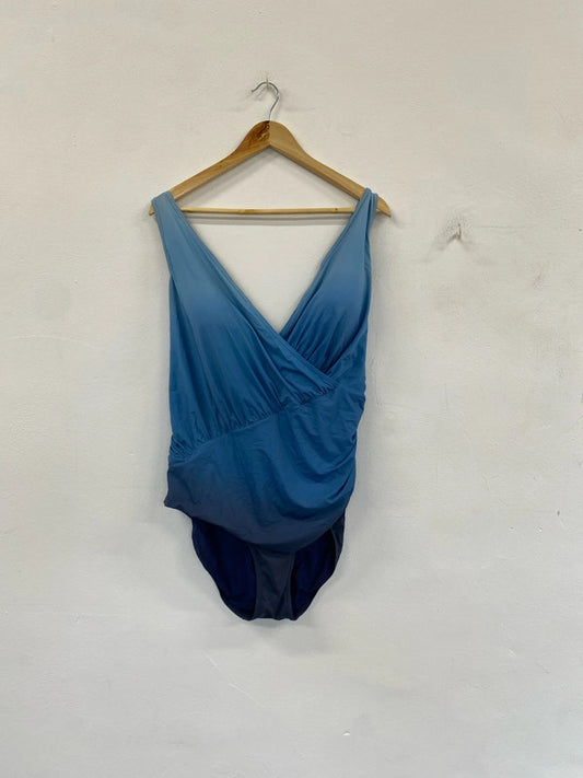 Fabulous Tu blue one piece swimsuit uk 24 NC001