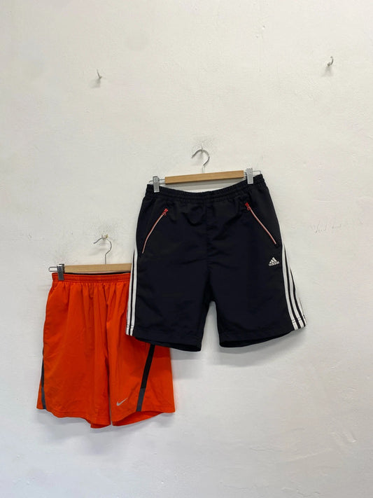 Duo 65 Nike shorts black orange adidas UK S #65 NC001