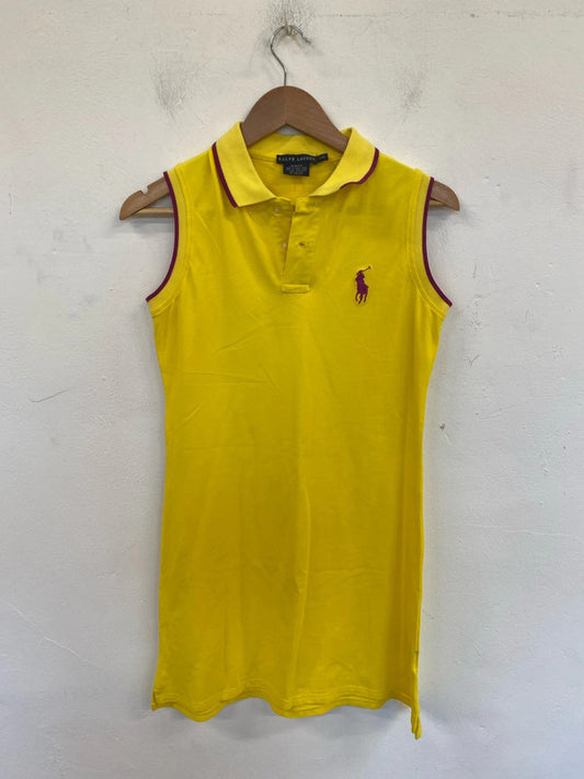 Ralph Lauren Stylish Sunshine Yellow Tennis Dress Size L SW001