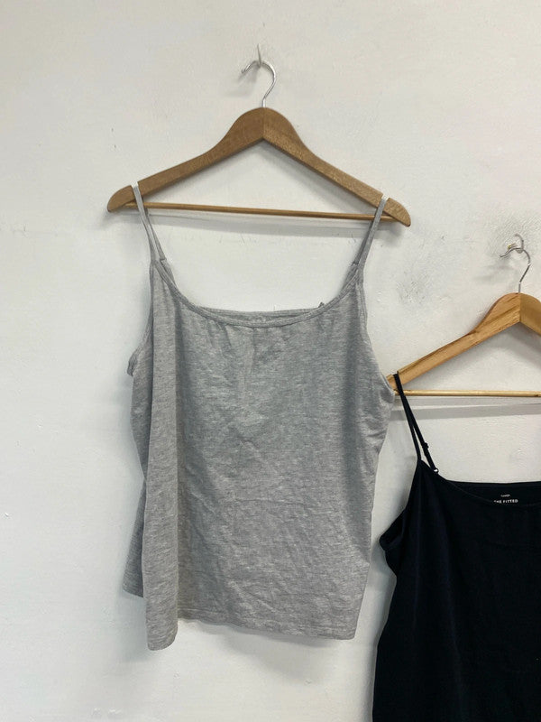 Lovely trio of fitted camis nutmeg George UK 18 #6 YM002