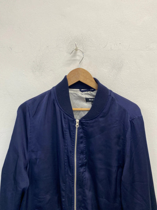 Lovely simply be navy bomber jacket with back pattern UK 22 YM001