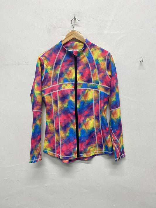Fabulous Lucy Locket Loves activewear space neon jacket UkS 10/12 MA003