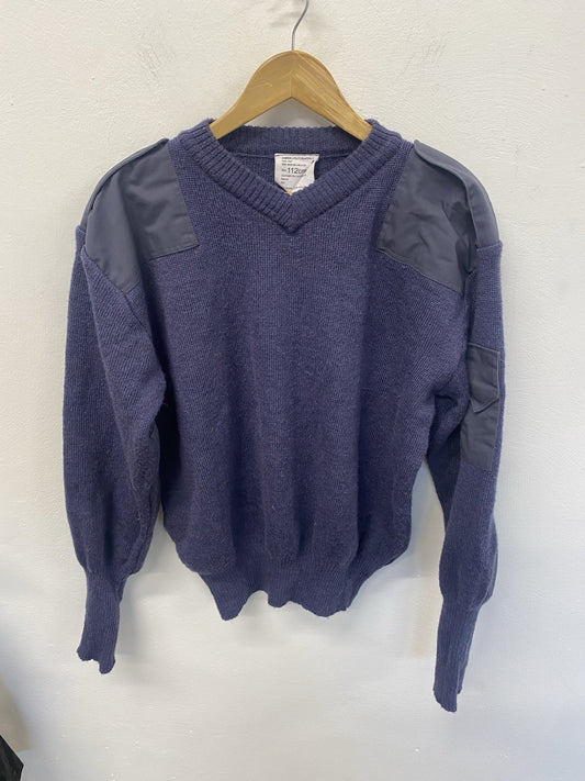 British Royal Air Force Blue RAF Jumper Issued - V Neck 112cm JC008
