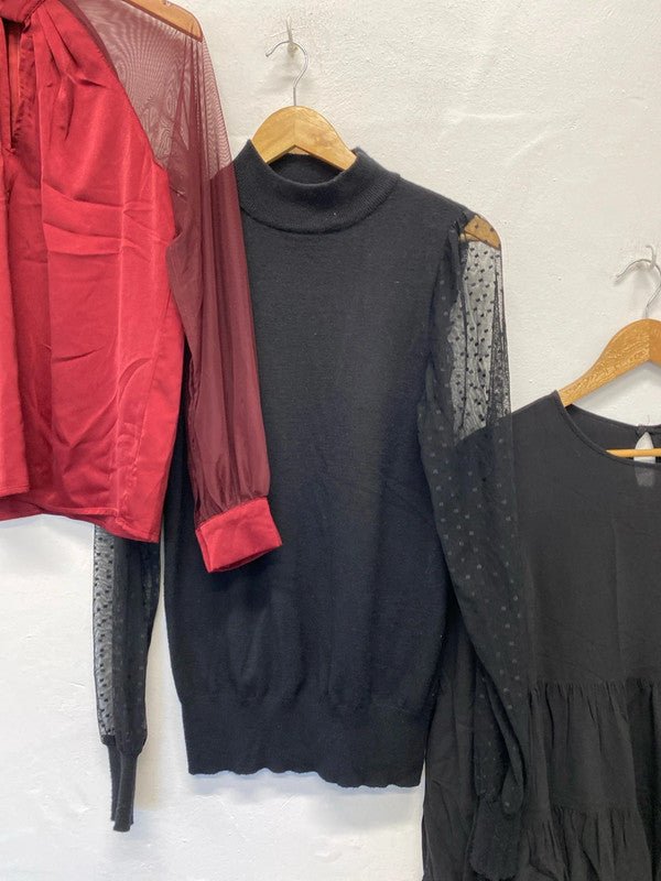 Fabulous trio of Tops party or casual Uk10 F&F Primark #3 LL003
