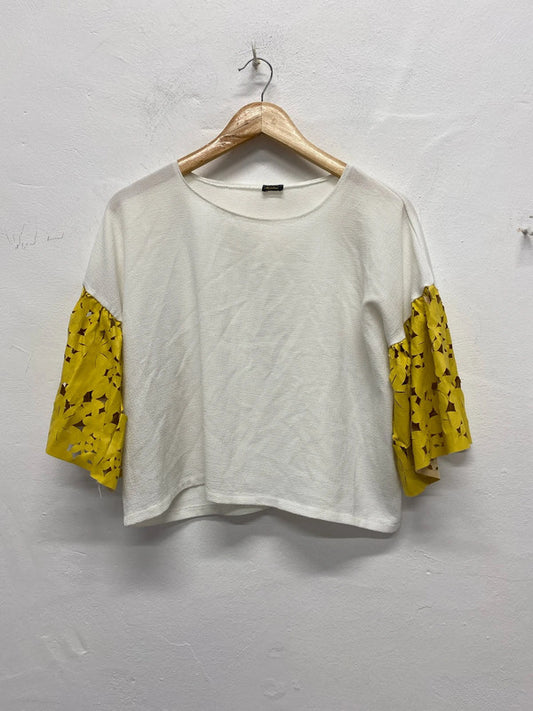Fab Y2K Vintage oversized T shirt by Minkie cut out sleeves NS003