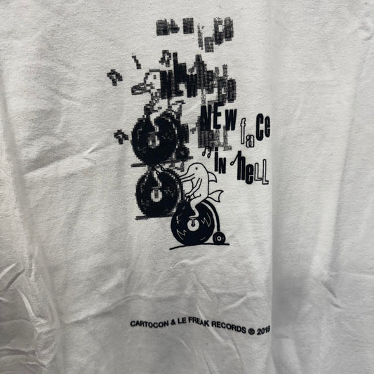 Cartocon X Le freak records tee L White LL003