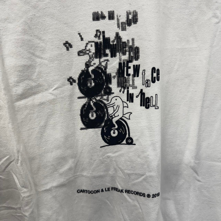Cartocon X Le freak records tee L White LL003