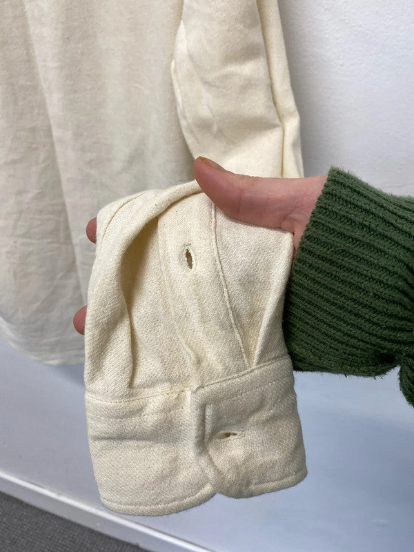 Fabulous super soft Zara loose fit boho shirt UKL cream classic JB001