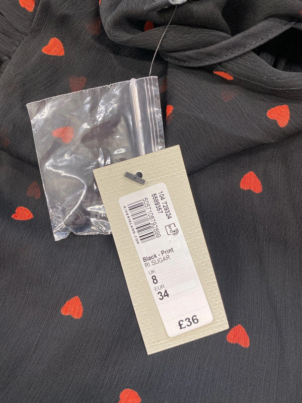 Fabulous River Island love heart dress uk 8 KM004