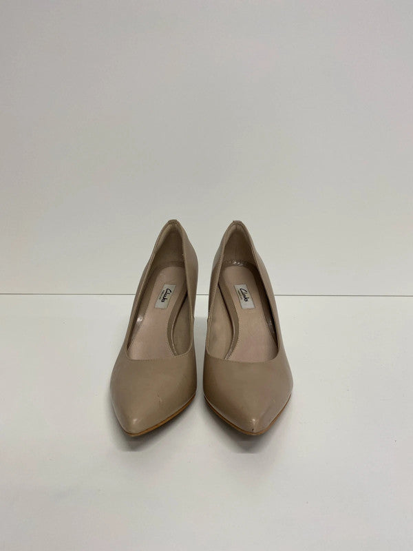 Clarks Stylish Narrative Nude Dinah Keer Heels UK 7 KM005