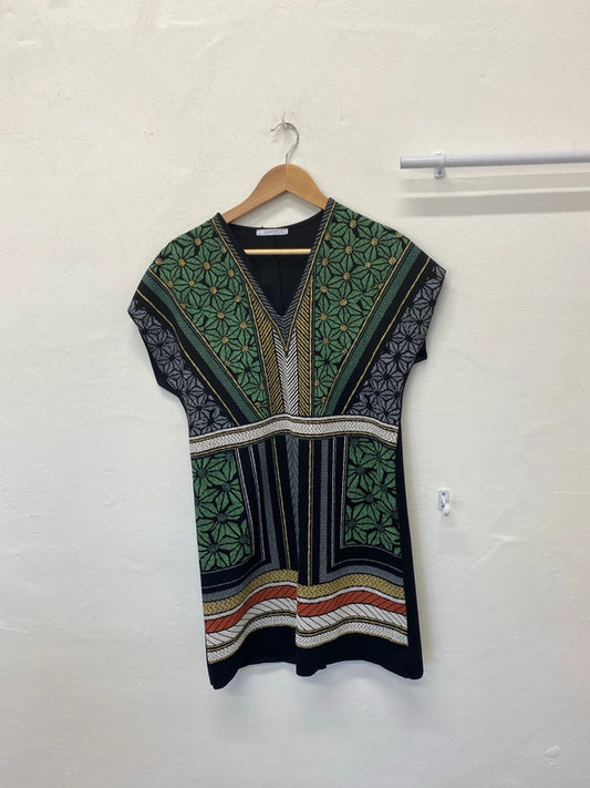 Fabulous ethnic Zara Mini dress classic boho vibes UkS JM008