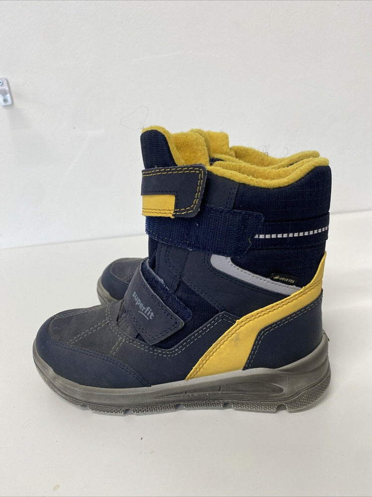 Infant Kids Gore-tex Superfit Hiking And Snow Boots Uk 12 /31 EUR Navy GA001