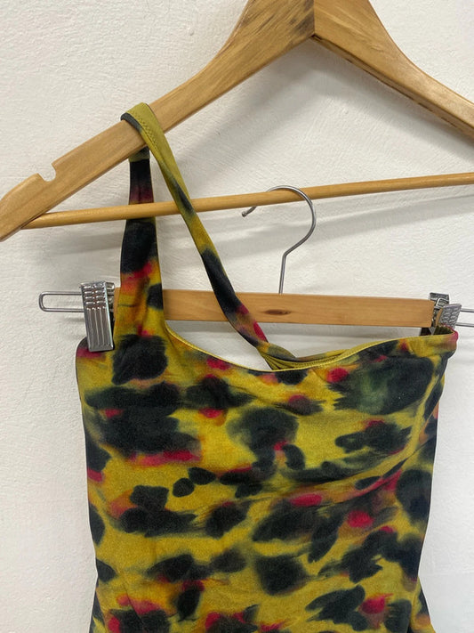 Fabulous Ted Baker swimsuit Size 1 abstract green 8 FE001