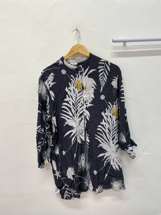 Fabulous AnnA Glover x H&M oversized floral shirt tunic Uk12/14 IM001
