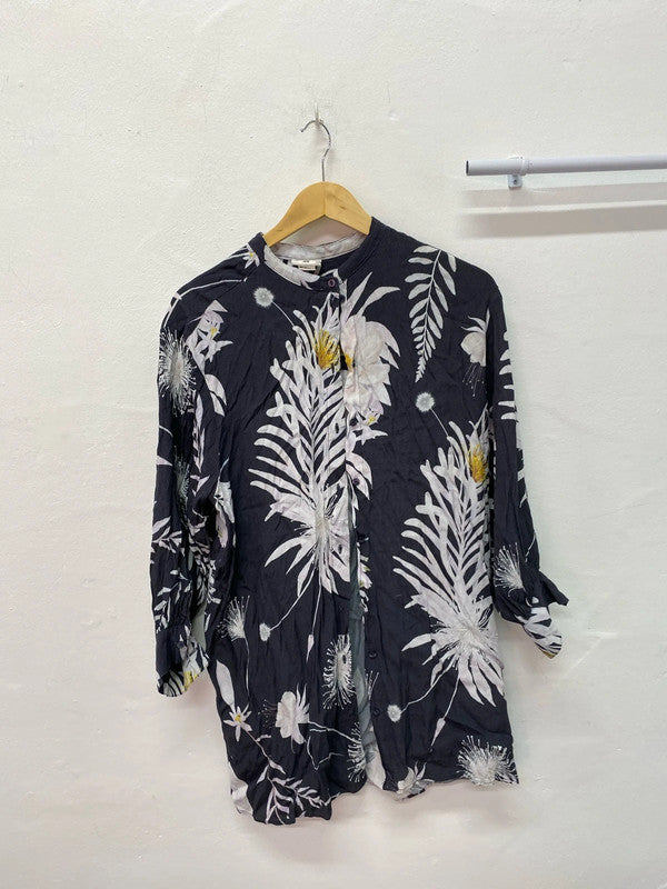 Fabulous AnnA Glover x H&M oversized floral shirt tunic Uk12/14 IM001