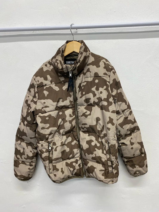 Fabulous Sometime I will change the world  Camo boys jacket Uk10 JP001