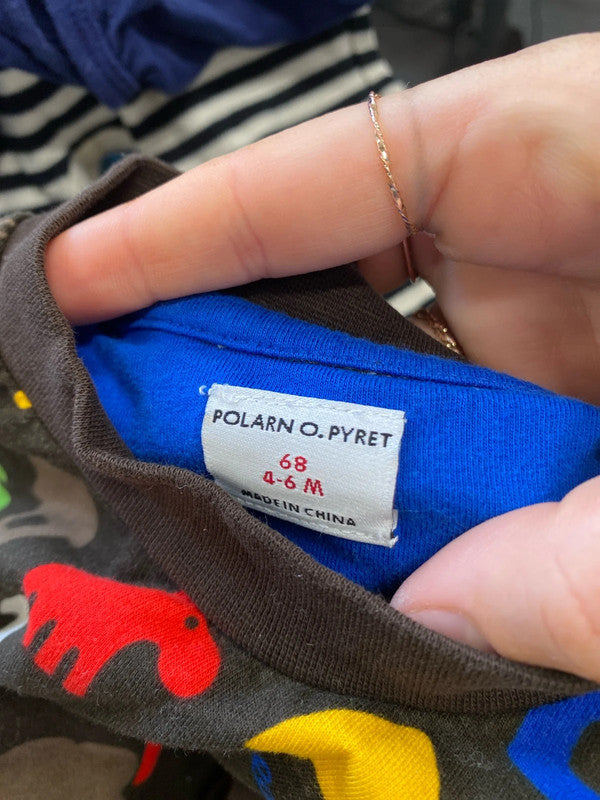 Fun and adorable Boys bundle Polarn O.Pyret No Added Sugar #5 age 4-6 months JP001