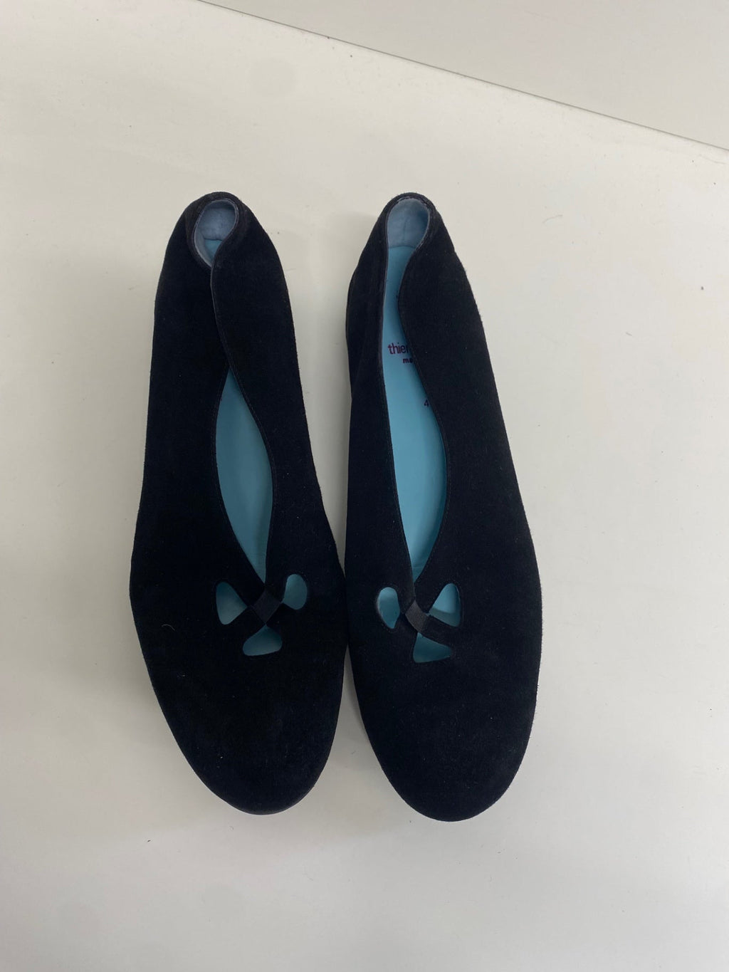 Stunning Thierry rabotin Ballet Flats Uk 7 Black suede SO560