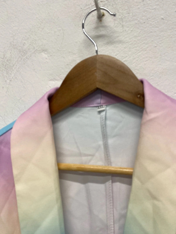 Fabulous rainbow Shein Blazer Uk XXL 16-18 rainbows 🌈 YM001