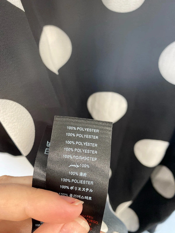 Lipsy London Stylish Black & White Polka Dot Midi Dress UK 14 GW001