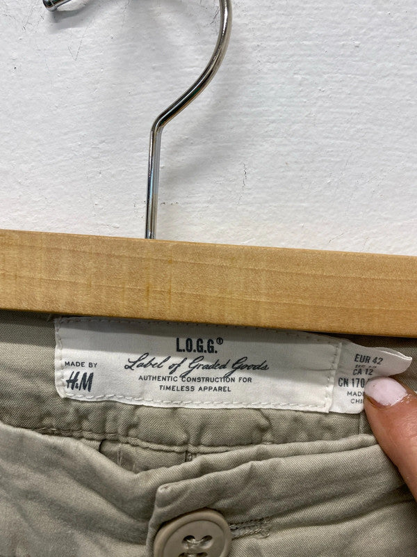 Fabulous Duo of slim fit chinos Uk14 brown cream classics #28 KM003