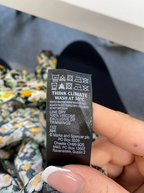 Stunning M&S floral midi dress uk 14R KS003