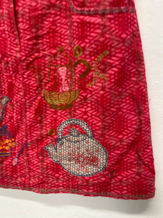 Fabulous Skirt from White Stuff embroidered Mini Raspberry red Uk8 MM005