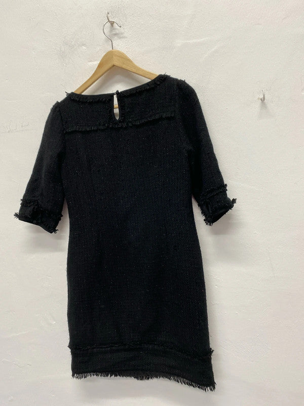 Absolutely stunning Black Monsoon boucle A line dress Uk8 AG006