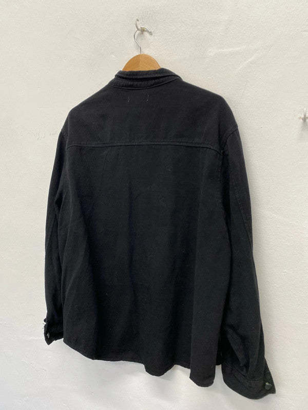 Fabulous In the Style black Shacket Uk20 pure cotton RM002