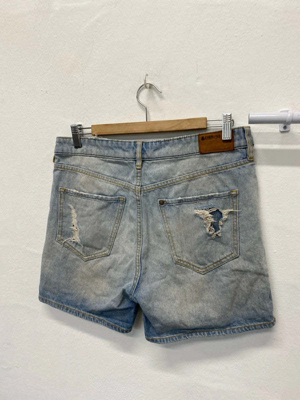 Fabulous H&M distressed denim shorts Uk10 boyfriend shorts JB001