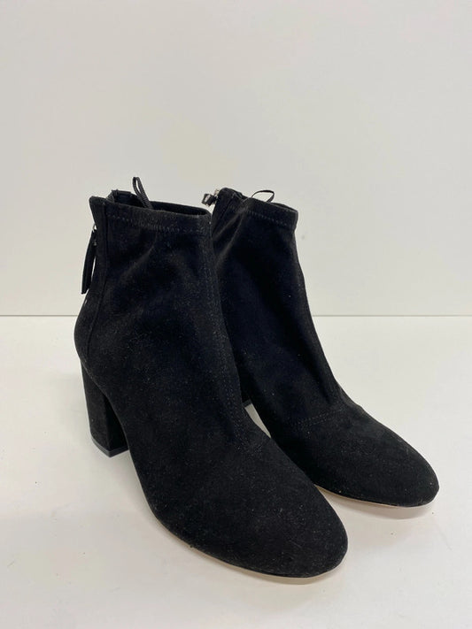 Fabulous New Black Ankle boots faux Suede Uk5 H&M KM003