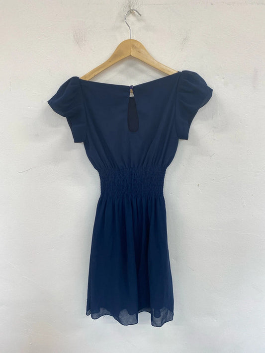 Jasmine London Preppy Navy Mini Dress UK 10 LK009