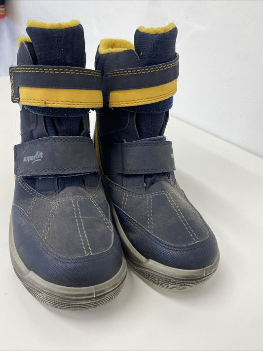 Infant Kids Gore-tex Superfit Hiking And Snow Boots Uk 12 /31 EUR Navy GA001