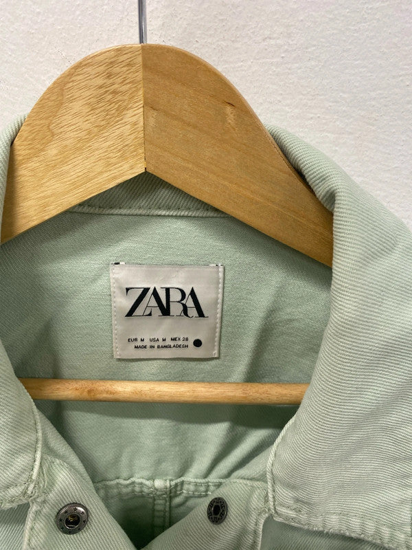 Cute Zara mint denim jacket oversized M KS002