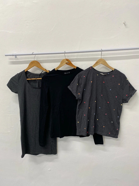 Fabulous Trio of T shirts classics Uk8-10 Asos M&S #5 JH001