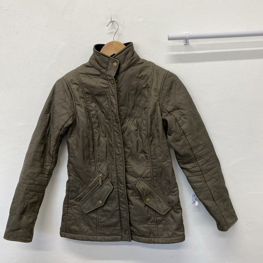Barbour Kensington Ladies Quilted Jacket Chocolate Brown UK 8 JM008