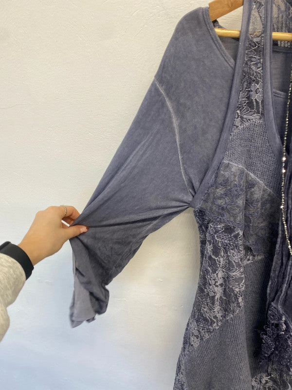 Stunning made in Italy 4 piece tunic dress scarve necklace UK 10-12 EL001