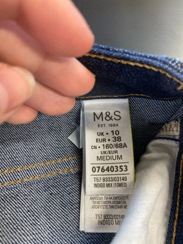 M&S Stylish Navy Super Skinny Jeans UK 10 SW001