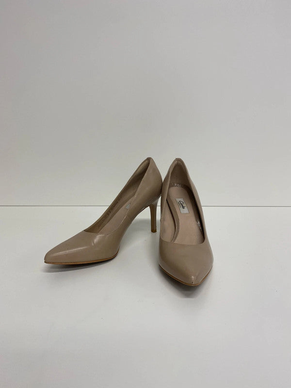 Clarks Stylish Narrative Nude Dinah Keer Heels UK 7 KM005