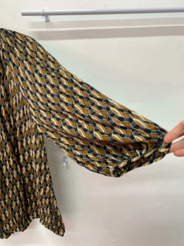 Fabulous Abstract Next mini smock dress Uk18 neutral IM001