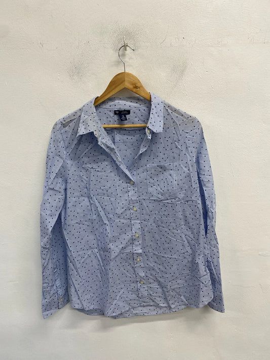 Gorgeous gap blue stripe star shirt UK M MM005