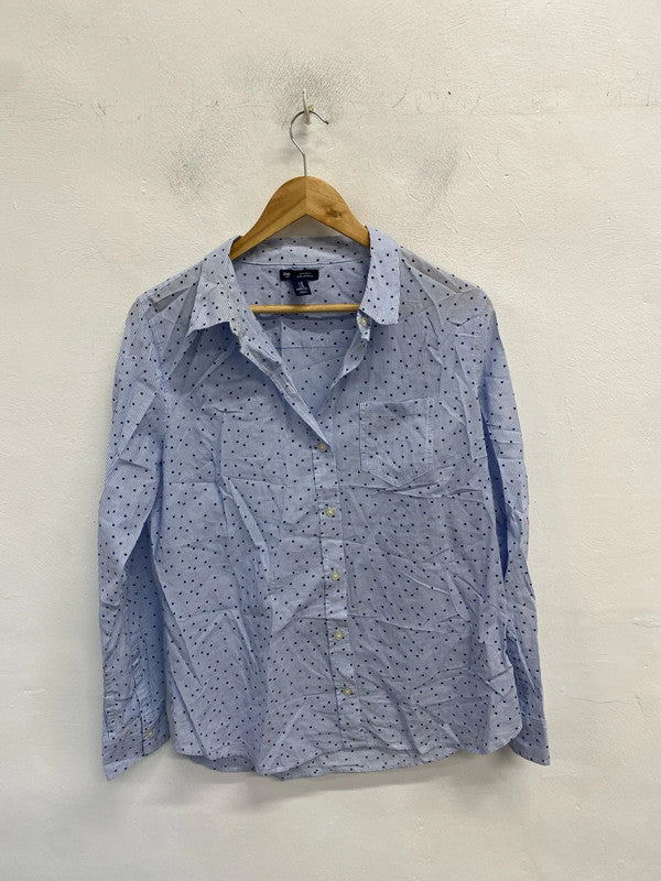 Gorgeous gap blue stripe star shirt UK M MM005