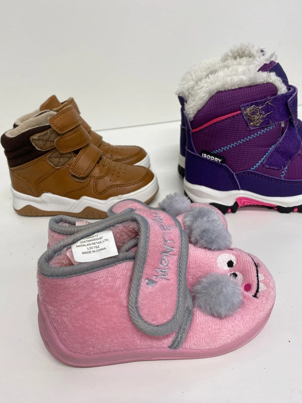 Fabulous Trio of girls boots & slipper size 6 /23 Mountain warehouse #13 LN001