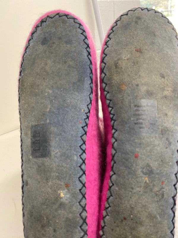 Fabulous Sew Heart Felt Scotland flamingos Slippers Uk5 MD002