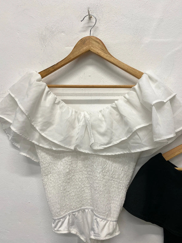 Fabulous Duo of summer bodysuits Bardot gypsy vibes Uk8!In the style #20 LK009