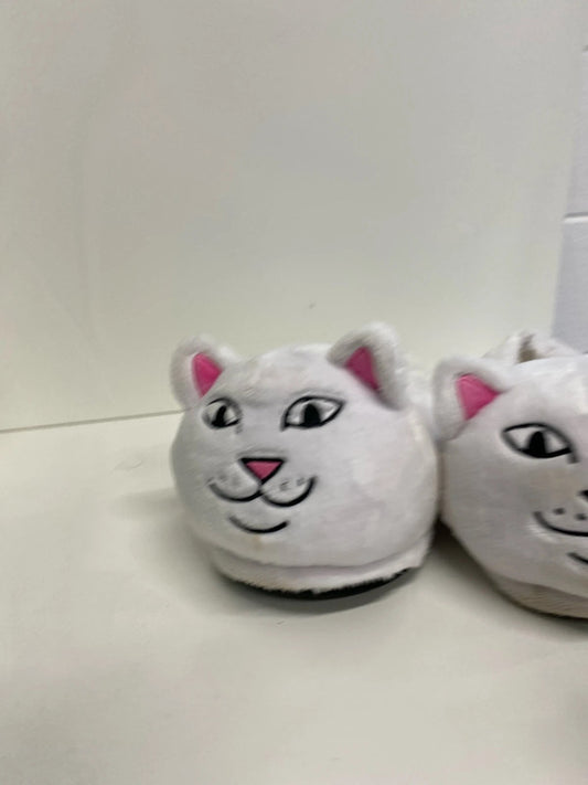 Fabulous Men’s Ripndip white cat flufffy slipper UkL/Xl 9-11 JR001