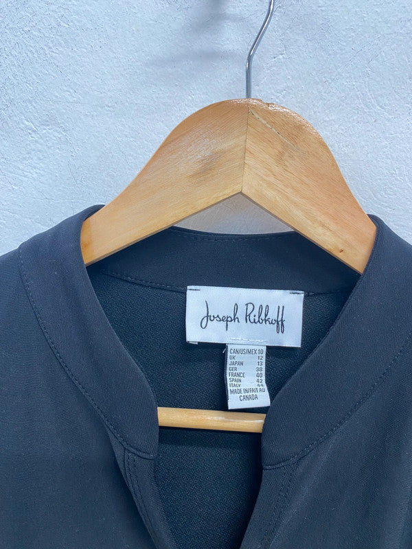 Lovely Joseph Ribkoff Black White Military Jacket UK 12  KM004