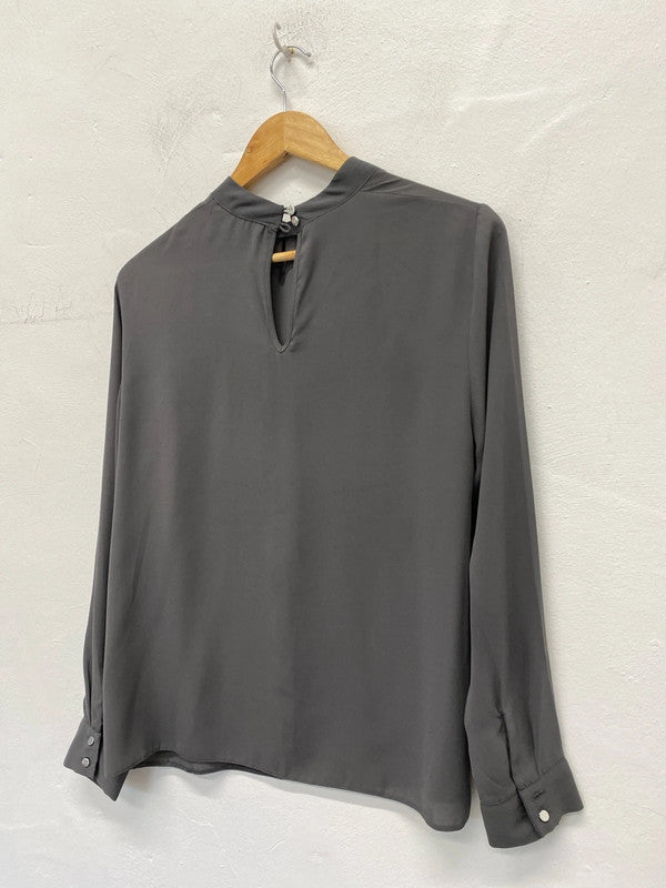 Fabulous Grey Roman classic top Uk12 high neck SG090