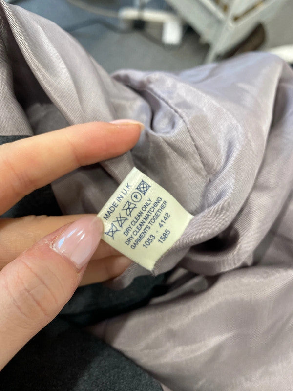 Fabulous Debenhams grey longline blazer UK 12 JB005