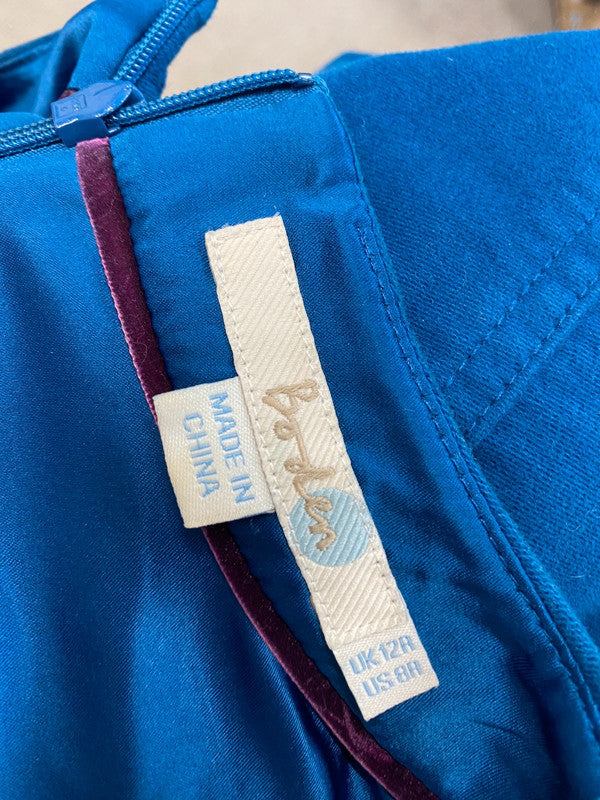 Stunning boden dark blue moleskin dress UK 12 LW005